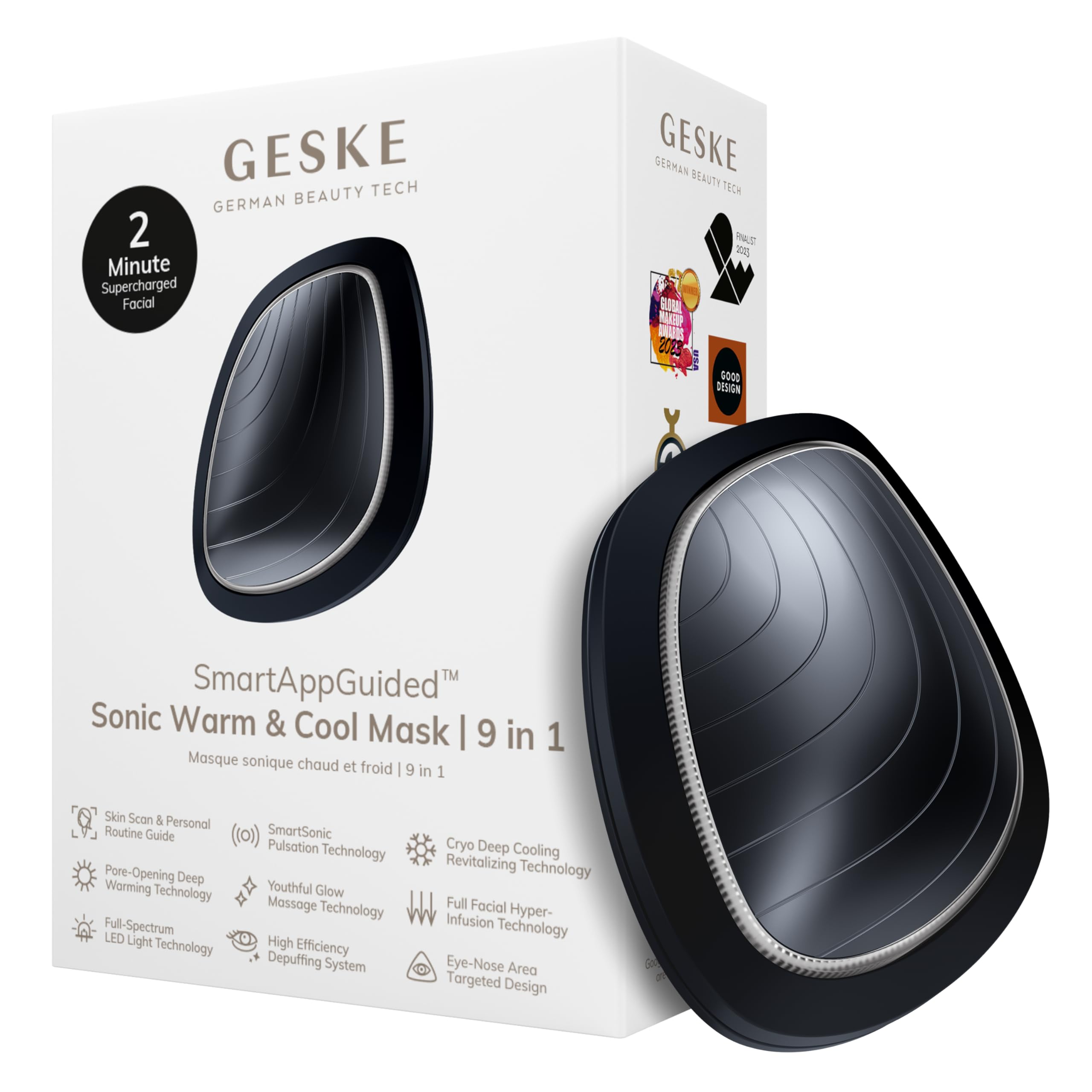 Amazon.com: GESKE SmartAppGuided™ Sonic Warm & Cool Mask | 9 in 1